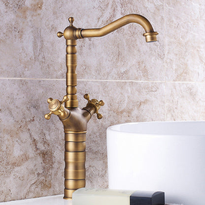 Modern Wide Spread Bath Faucet with Cross Handle Sink Mixer