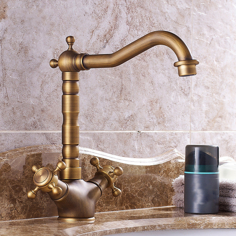Modern Wide Spread Bath Faucet with Cross Handle Sink Mixer - Cofik