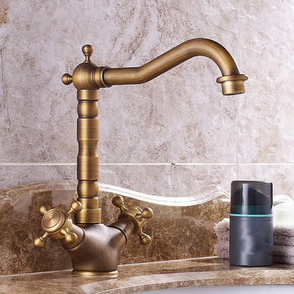 Modern Wide Spread Bath Faucet with Cross Handle Sink Mixer - Cofik