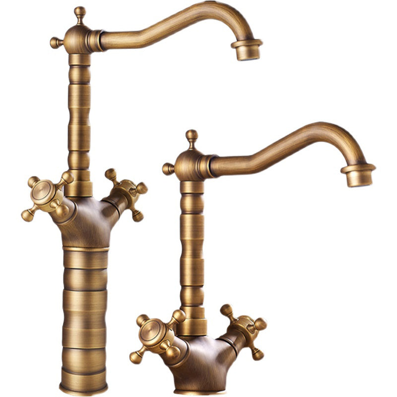 Modern Wide Spread Bath Faucet with Cross Handle Sink Mixer