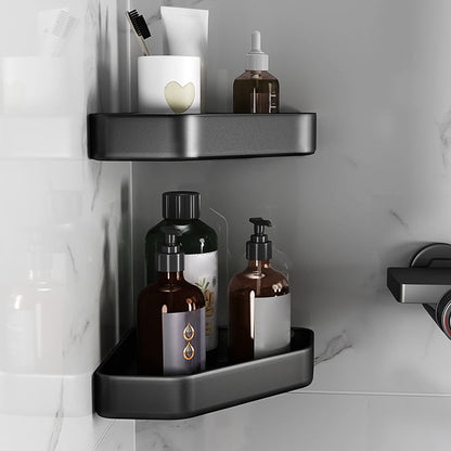 Stylish Black Bathroom Shelf Set Rustproof 1/2/3 Piece