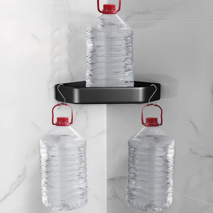 Stylish Black Bathroom Shelf Set Rustproof 1/2/3 Piece