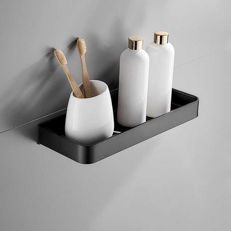 Sleek Black 2-Piece Stainless Steel Bath Accessory Set - Cofik