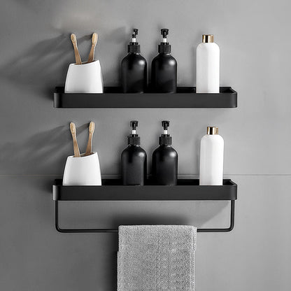 Sleek Stainless Steel Bath Shelf