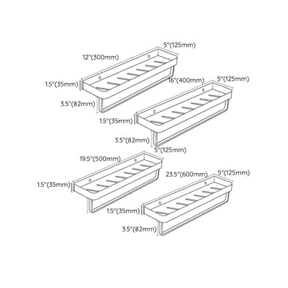 Sleek Stainless Steel Bath Shelf