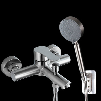 Luxury Stainless Steel Wall Mount Bathtub Faucet