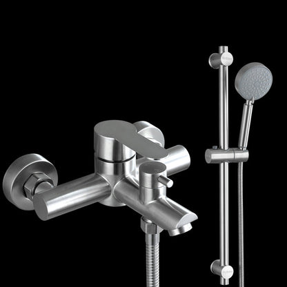 Luxury Stainless Steel Wall Mount Bathtub Faucet