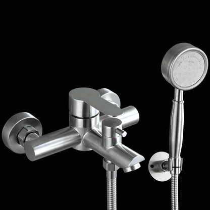 Luxury Stainless Steel Wall Mount Bathtub Faucet