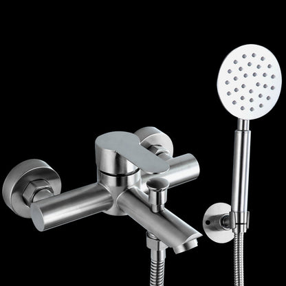 Luxury Stainless Steel Wall Mount Bathtub Faucet