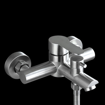 Luxury Stainless Steel Wall Mount Bathtub Faucet