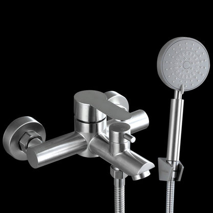 Luxury Stainless Steel Wall Mount Bathtub Faucet