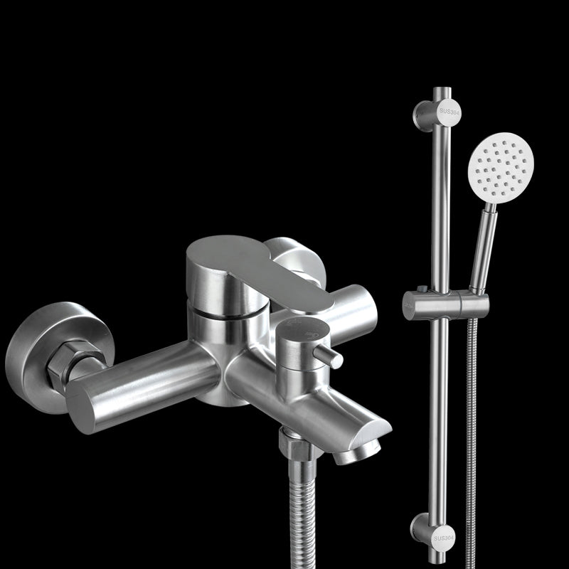 Luxury Stainless Steel Wall Mount Bathtub Faucet