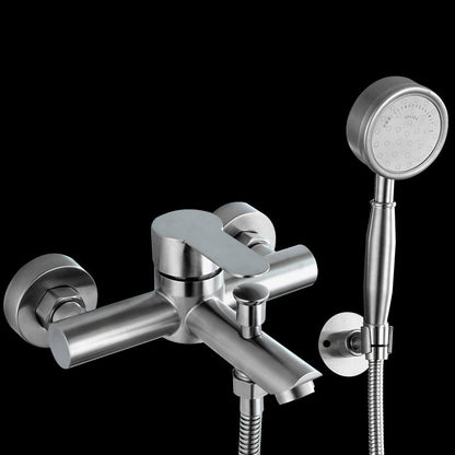 Luxury Stainless Steel Wall Mount Bathtub Faucet