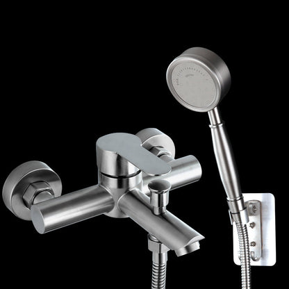 Luxury Stainless Steel Wall Mount Bathtub Faucet