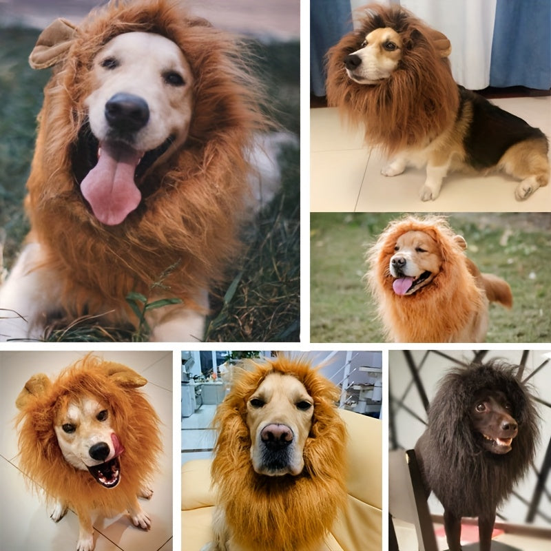 Fun Lion Mane Dog Costume Lightweight Pet Disguise