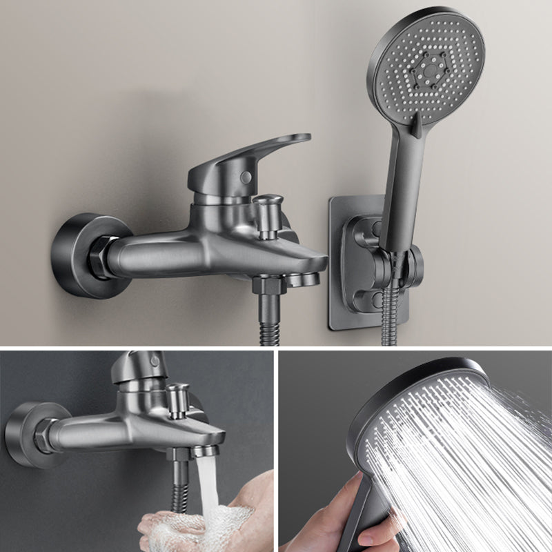 Luxury Bath Faucet Handheld Shower Wall Mount