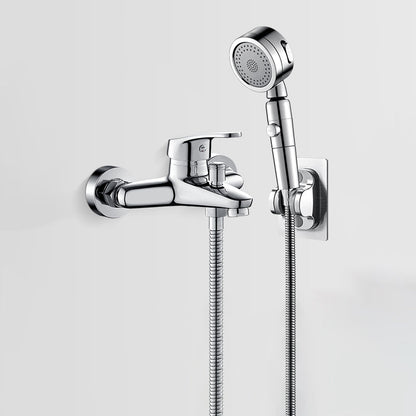 Luxury Bath Faucet Handheld Shower Wall Mount