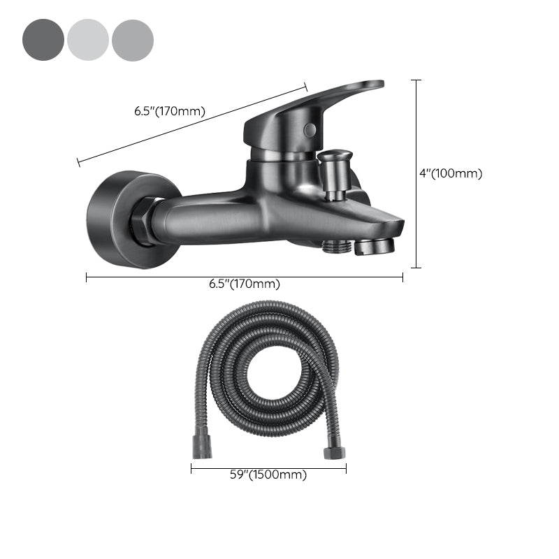 Luxury Bath Faucet Handheld Shower Wall Mount