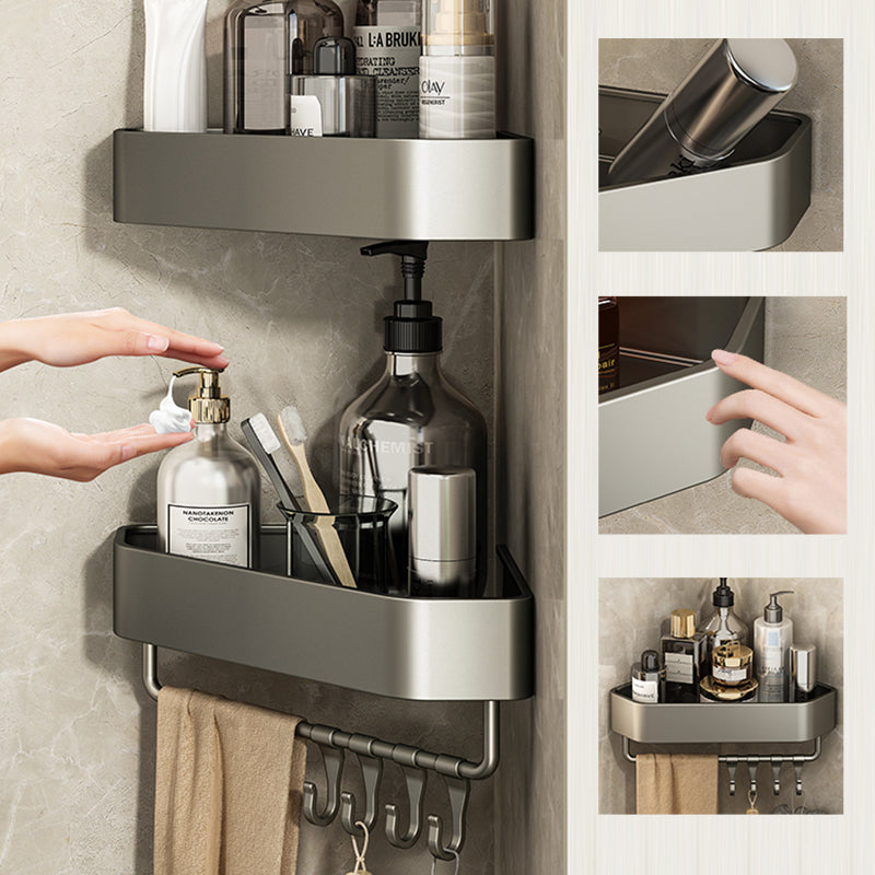 Sticky Bathroom Shelf Metal Organizer Accessory