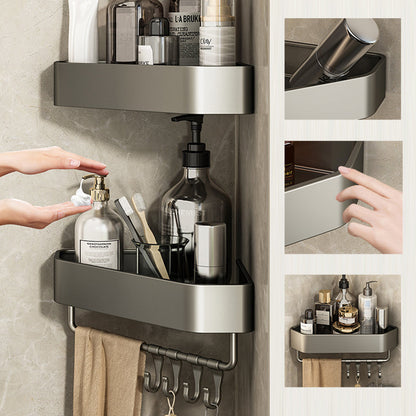 Sticky Bathroom Shelf Metal Organizer Accessory