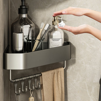 Sticky Bathroom Shelf Metal Organizer Accessory