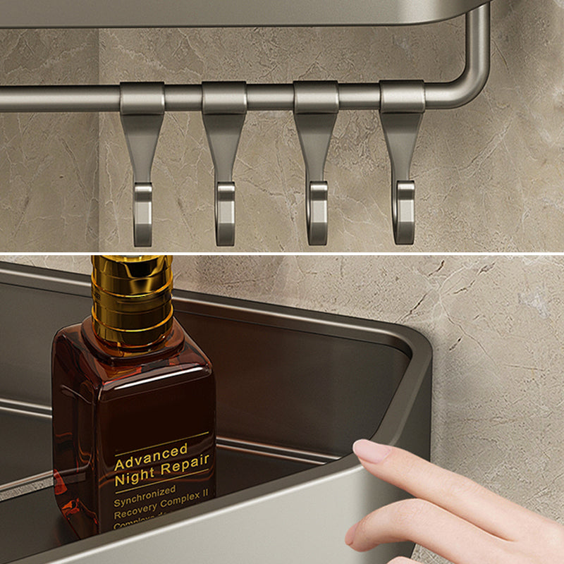 Sticky Bathroom Shelf Metal Organizer Accessory
