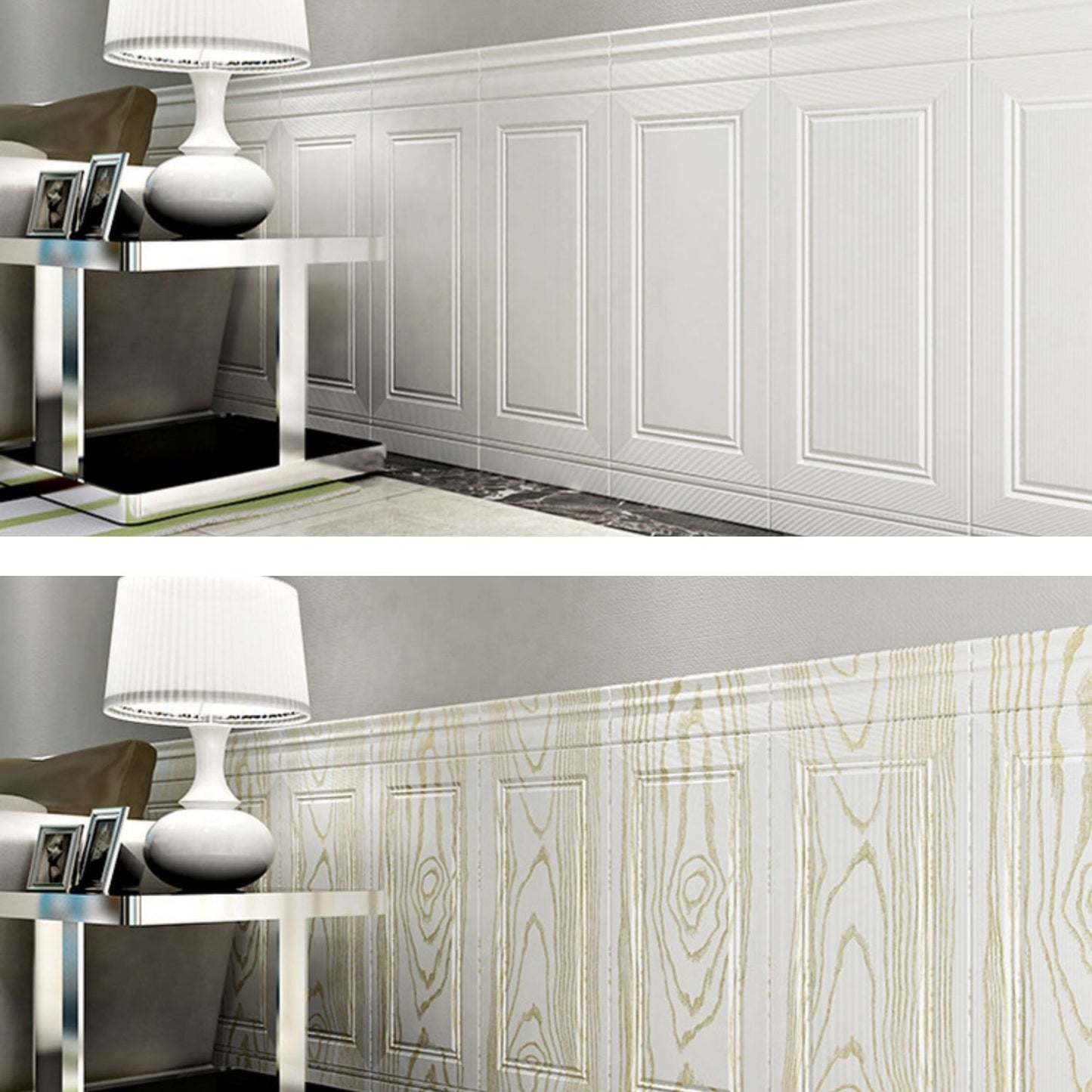 Easy Stick Waterproof Wall Panel Solid Color Decor