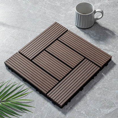 Natural Wood Outdoor Patio Tiles