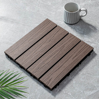 Natural Wood Outdoor Patio Tiles