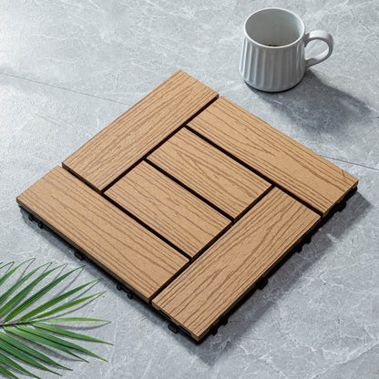 Natural Wood Outdoor Patio Tiles