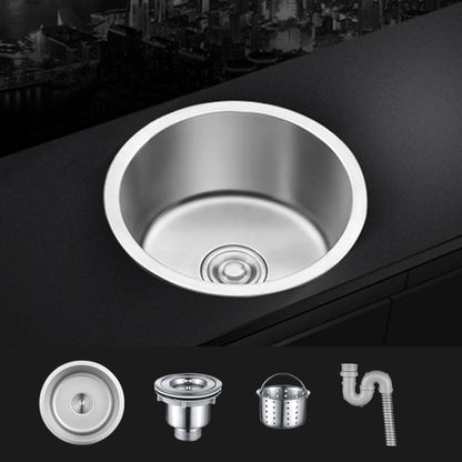 Modern Round Stainless Steel Kitchen Sink with Strainer