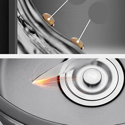 Stainless Steel Round Kitchen Sink with Drain Kit