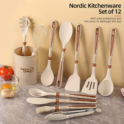 Silicone Kitchen Utensil Set for Easy Cooking