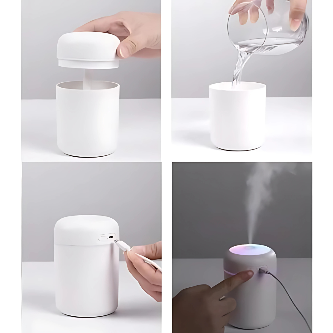 Compact Air Purifier Cool Mist Humidifier