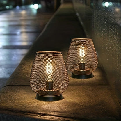 Vintage Metal Desk Lamp Set