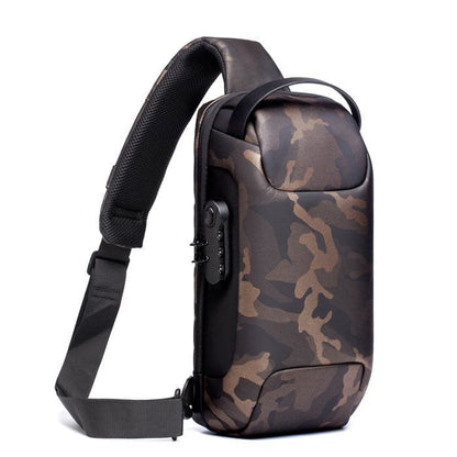 Waterproof Crossbody Bag with USB Charging Port