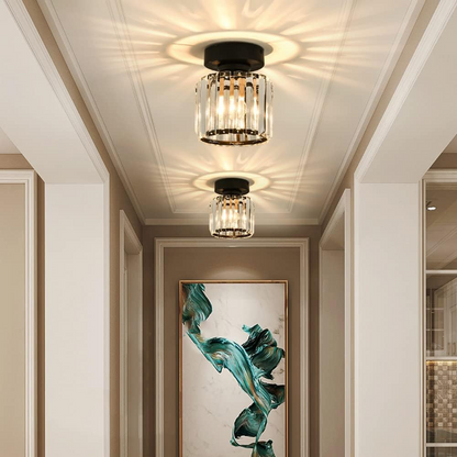 Luxurious Sparkling Crystal Ceiling Light