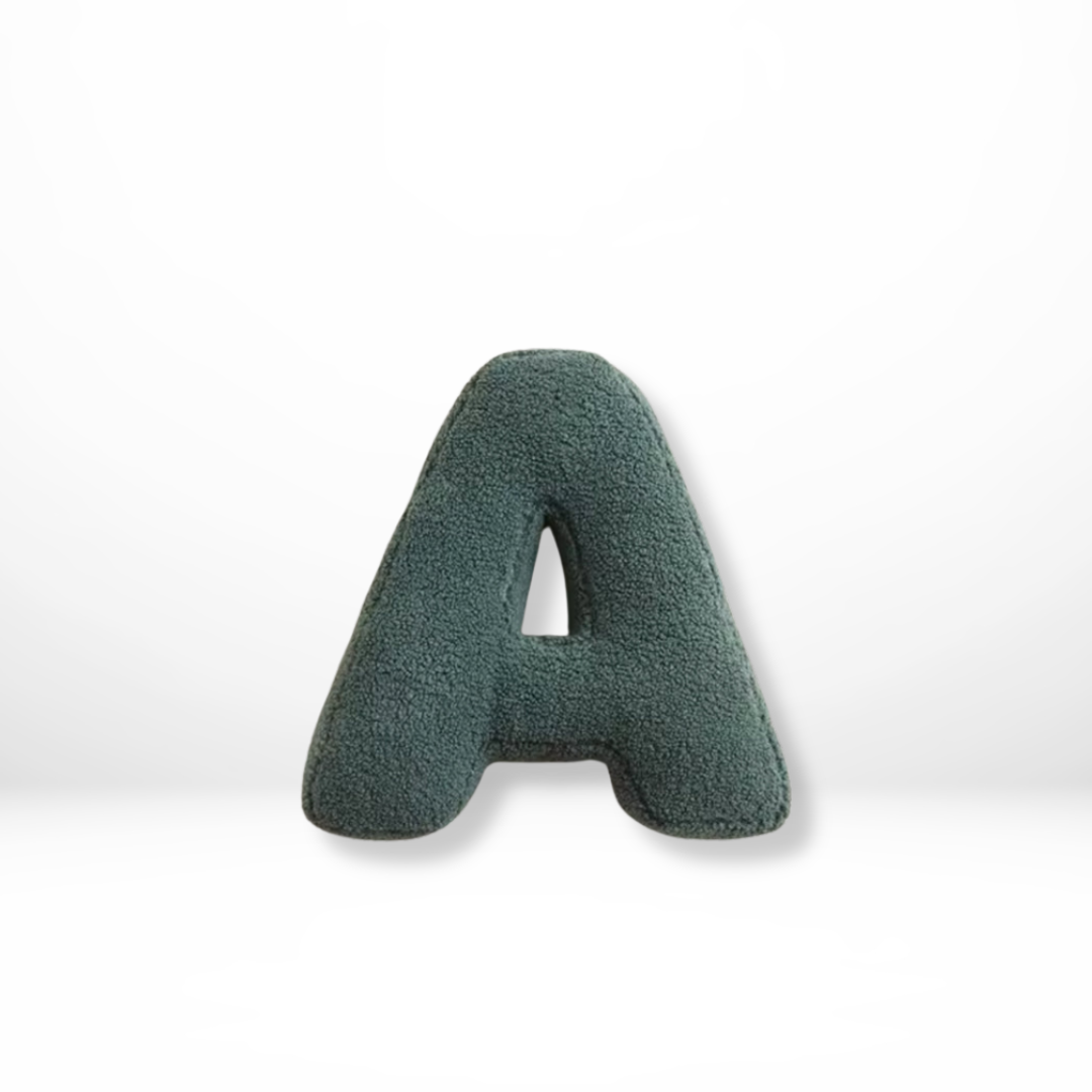 Plush Alphabet Letter Pillow With Soft Velvet Cover - Cofik