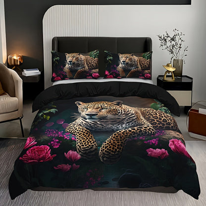 Elegant Floral Print 3-Piece Bedding Set