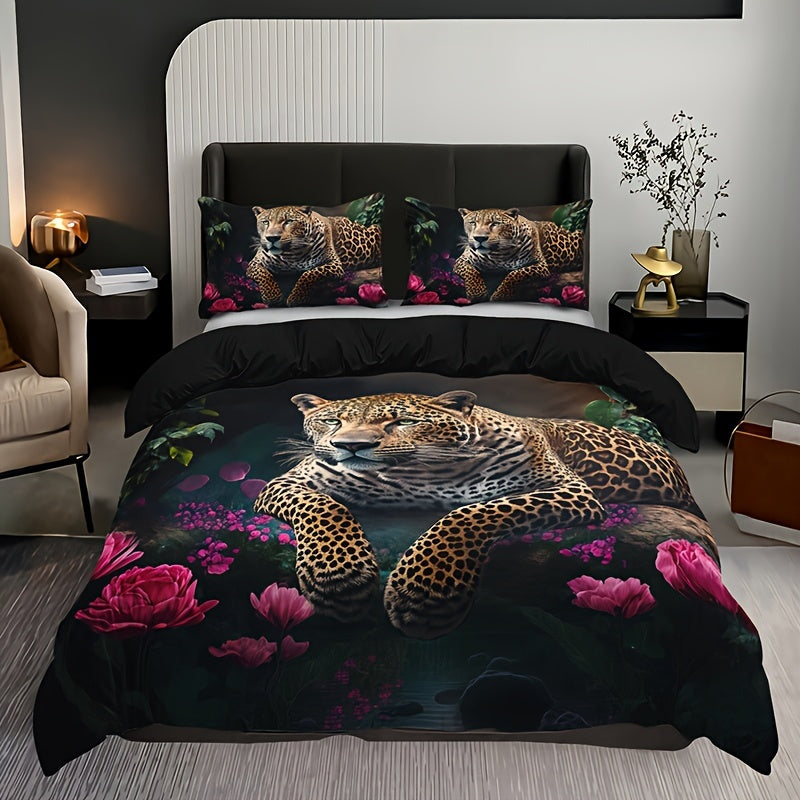 Elegant Floral Print 3-Piece Bedding Set