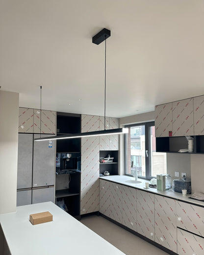 Sleek Metal Kitchen Island LED Pendant Light