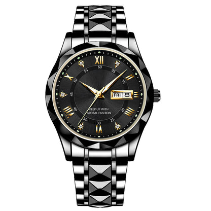 Waterproof Stainless Steel Quartz Men's Sports Watch