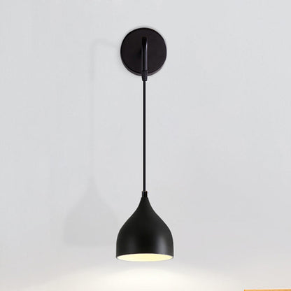 Sleek Metal Urn Style Wall Lamp for Bedroom