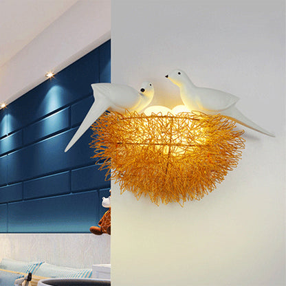 Luxury Bird Design 3 Light Metal LED Wall Sconce - Cofik