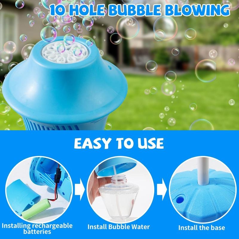 Fun Kids Bubble Machine with Adjustable Height
