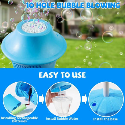 Fun Kids Bubble Machine with Adjustable Height