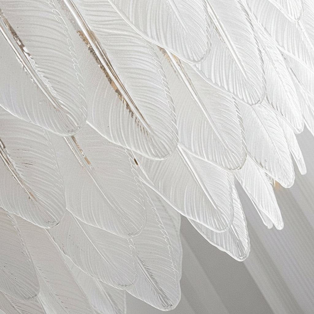 Elegant Glass Wall Light with Gold Accent