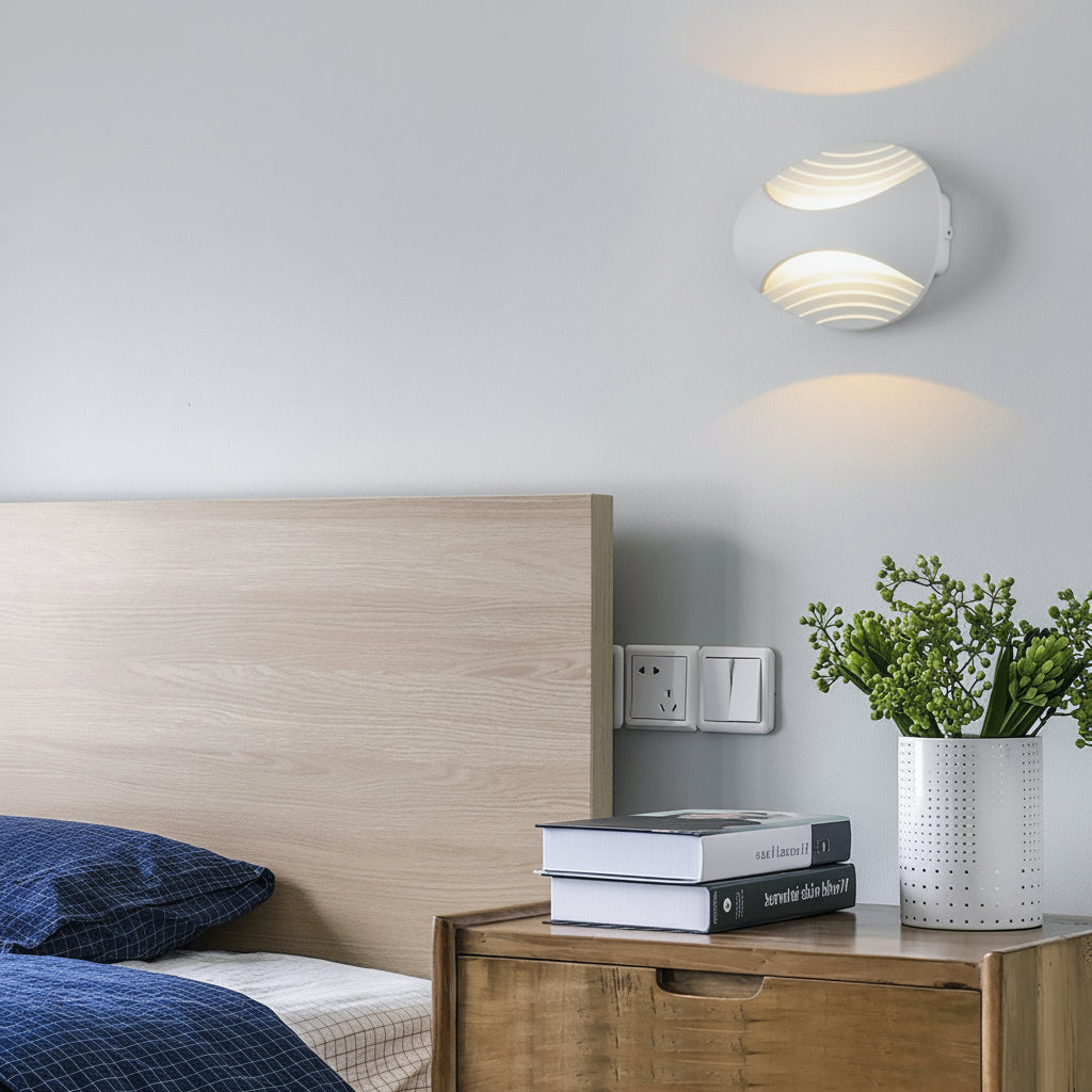 Outdoor LED Wall Light Waterproof Aluminum White Sconce