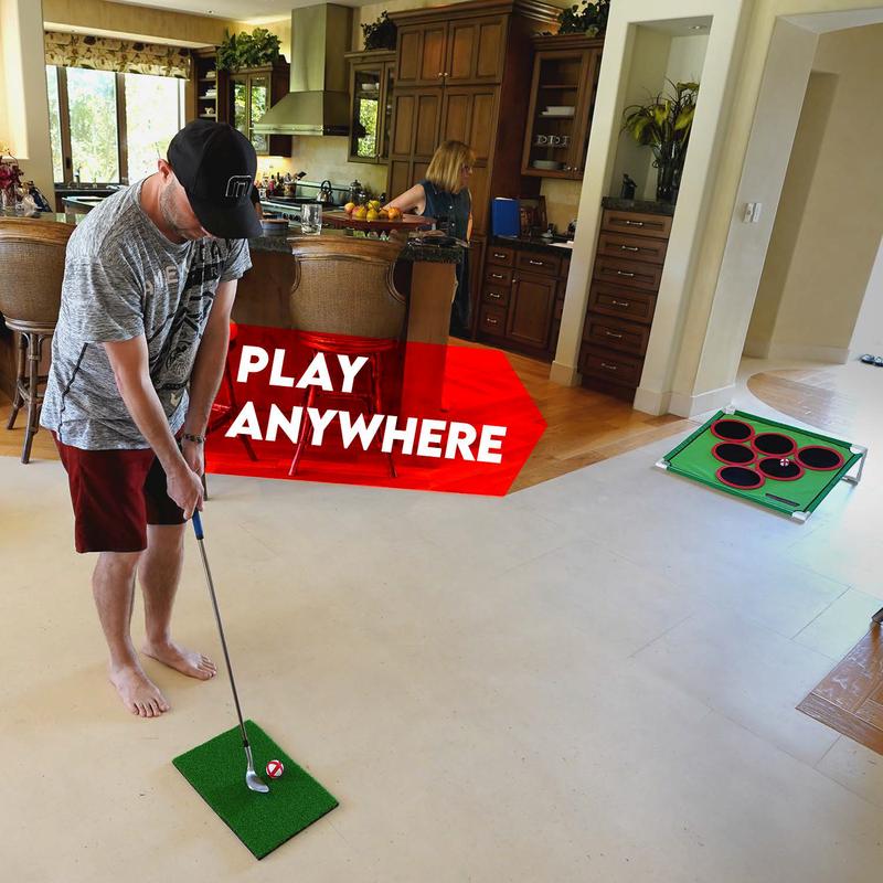 Compact Travel Golf Pong Table Set