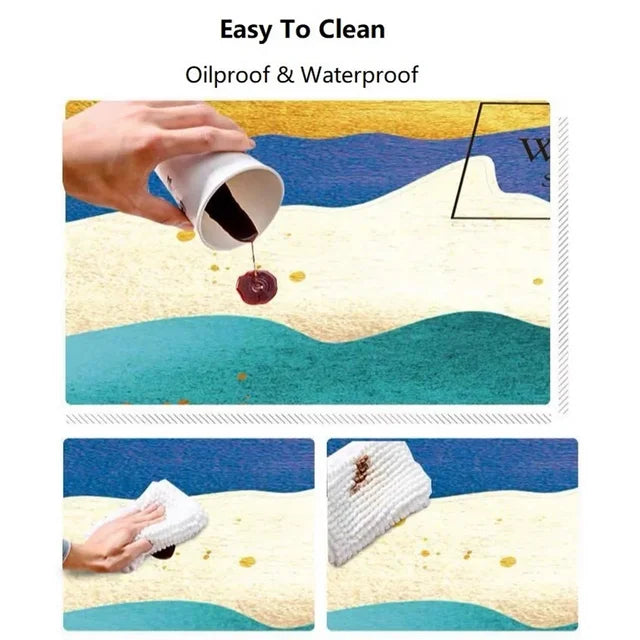 Plush Grip Rug - Soft Anti-Slip Washable Floor Mat